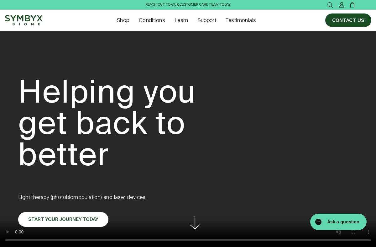 SYMBYX Biome homepage screenshot