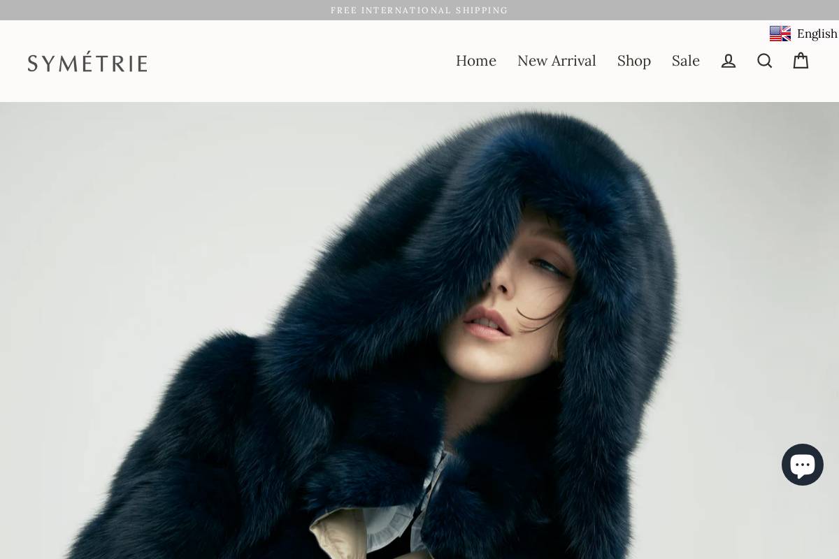 symetrie-fashion.com homepage screenshot
