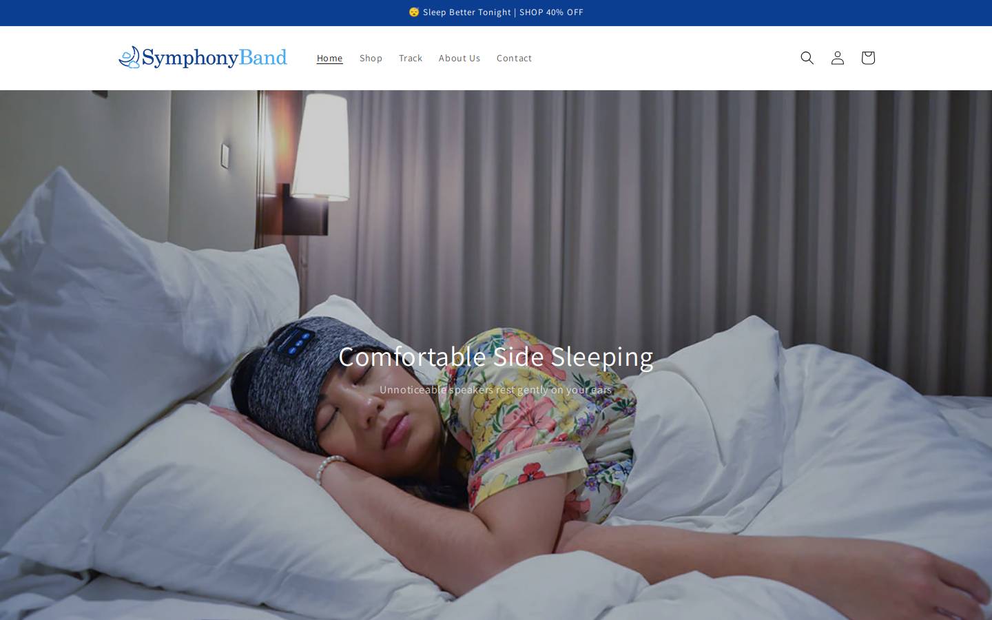 Symphonyband homepage screenshot