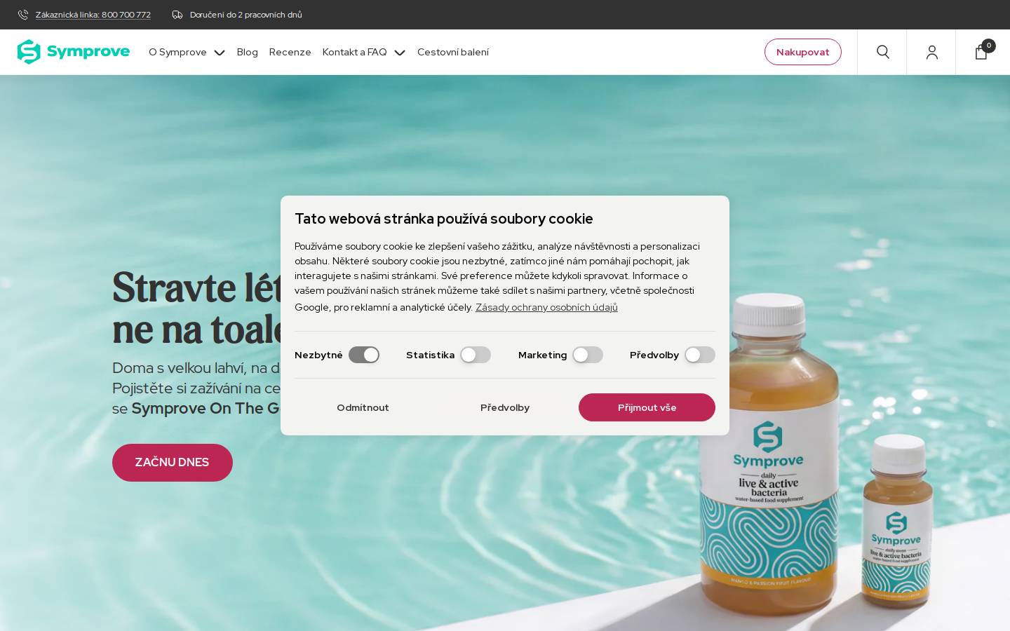 Symprove homepage screenshot