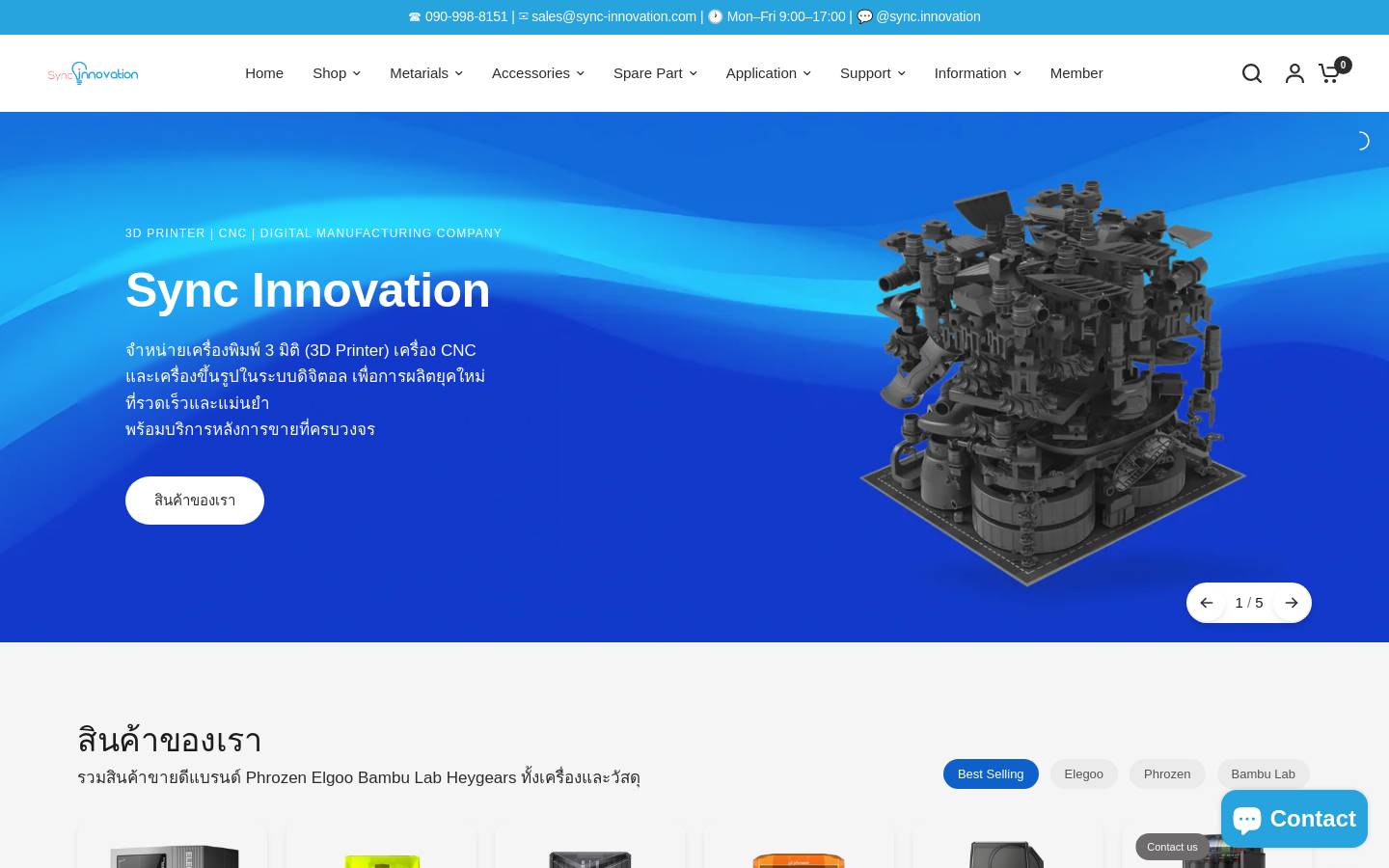 sync-innovation.com homepage screenshot