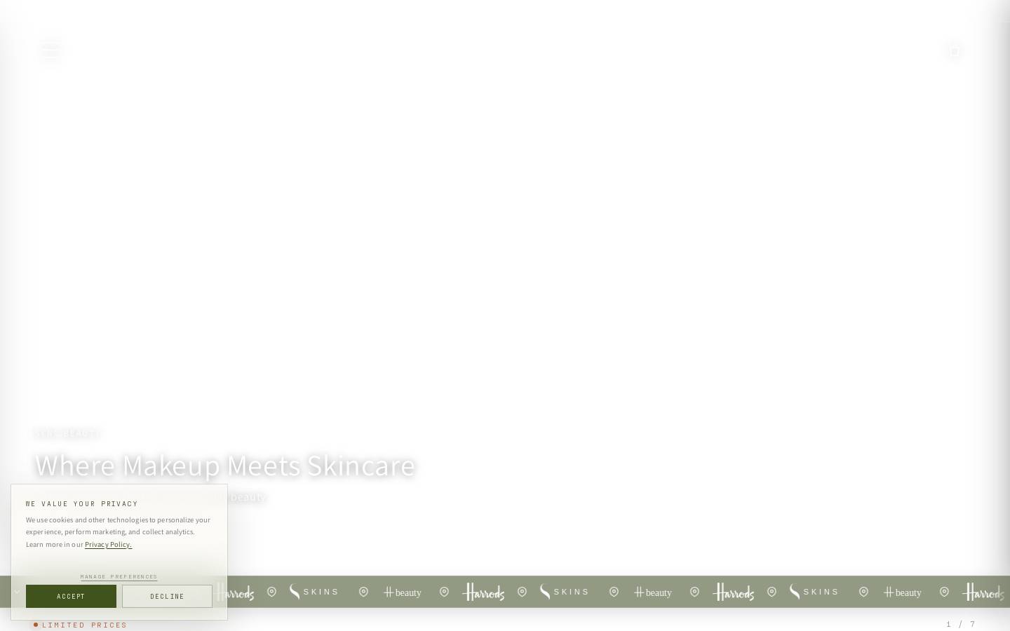 Syncbeauty homepage screenshot