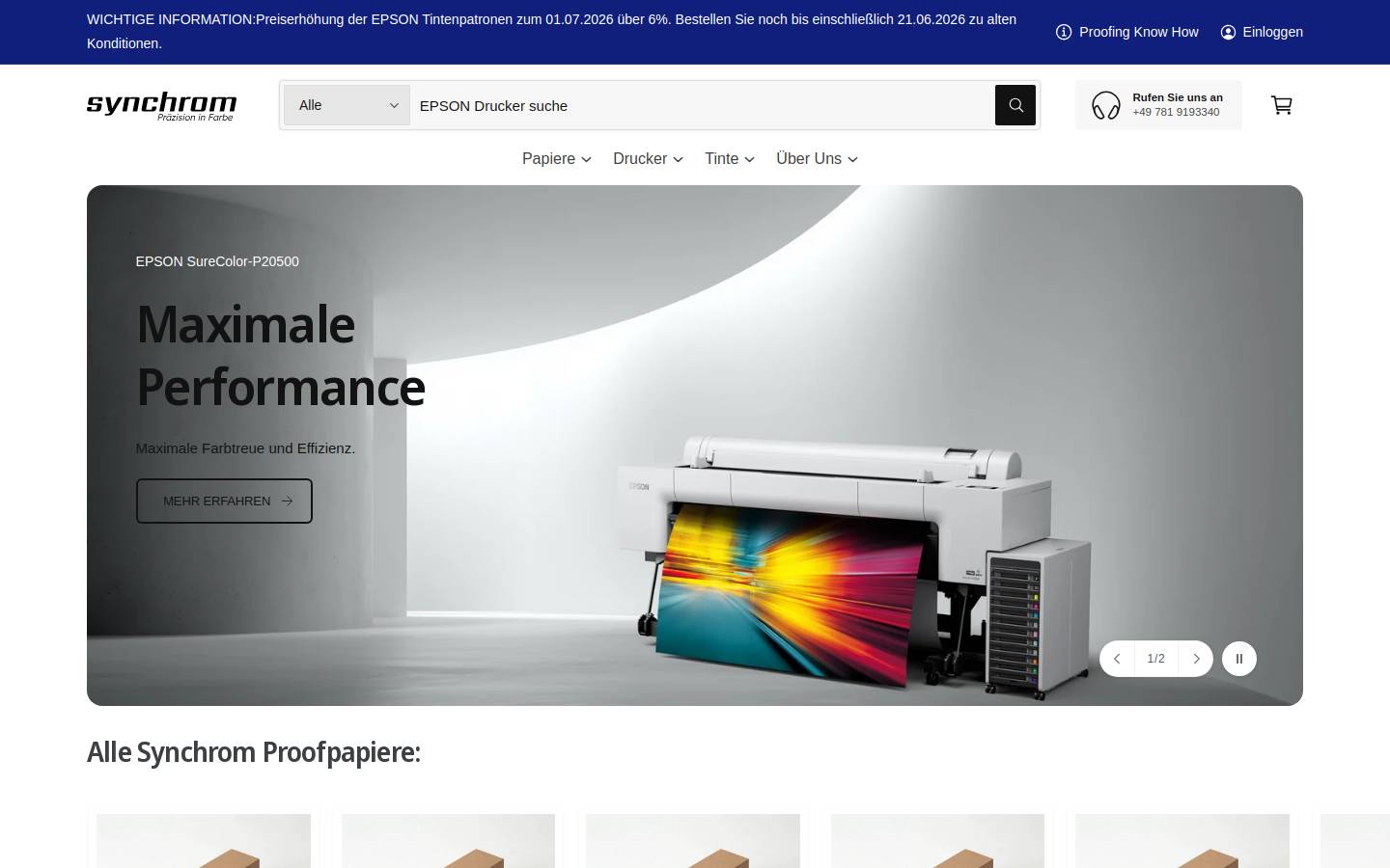 synchrom.de homepage screenshot