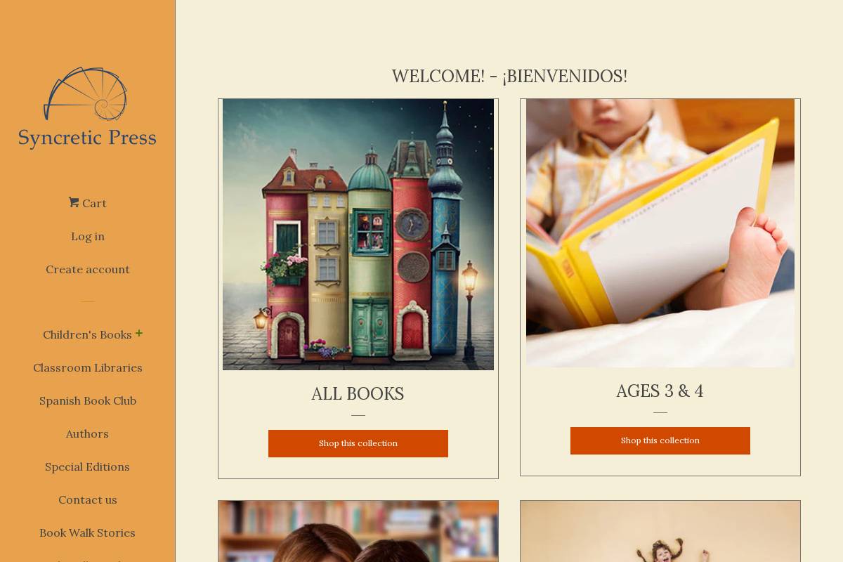 syncreticpress.com homepage screenshot