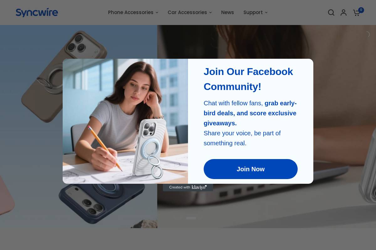 Syncwire homepage screenshot
