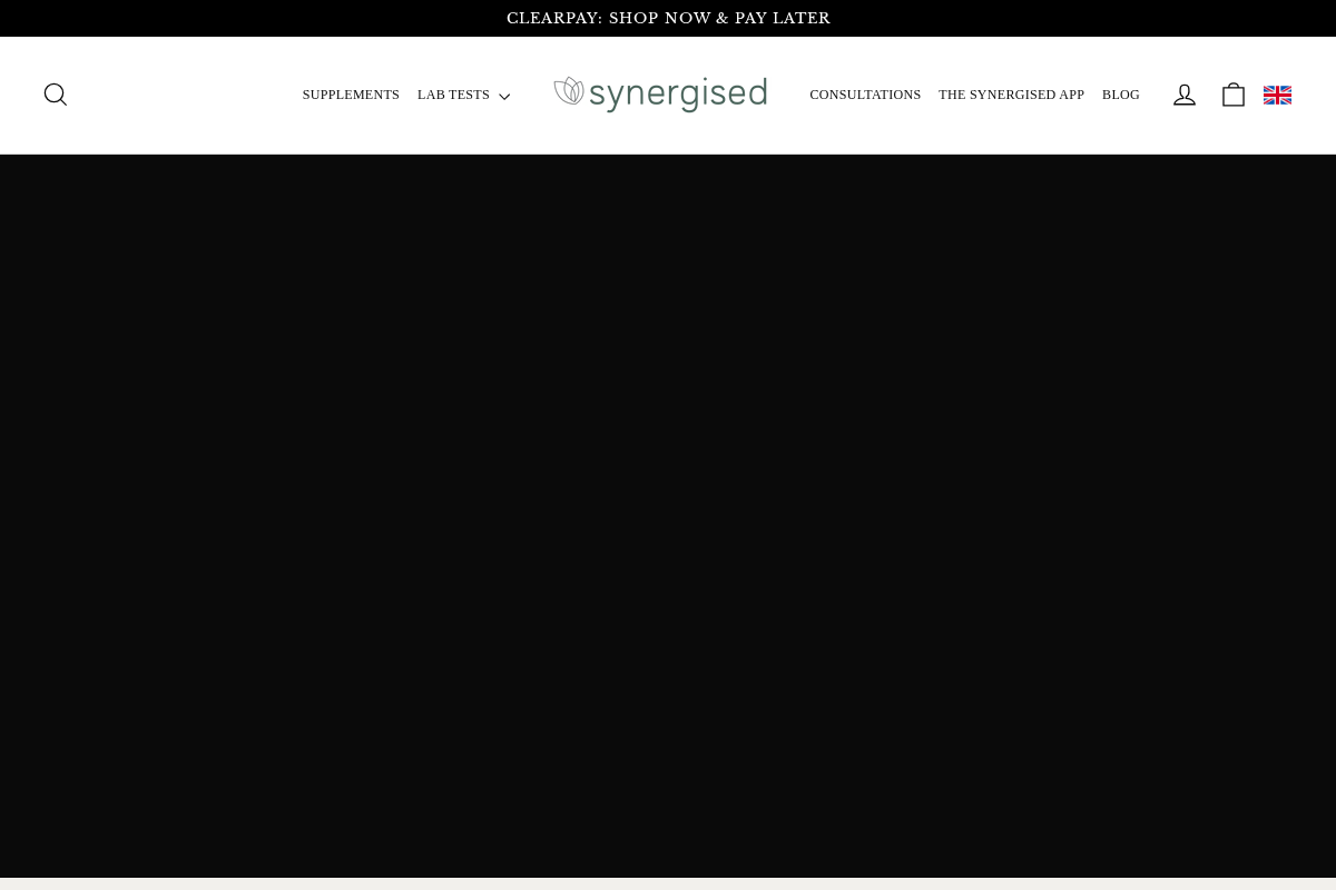 Synergised homepage screenshot