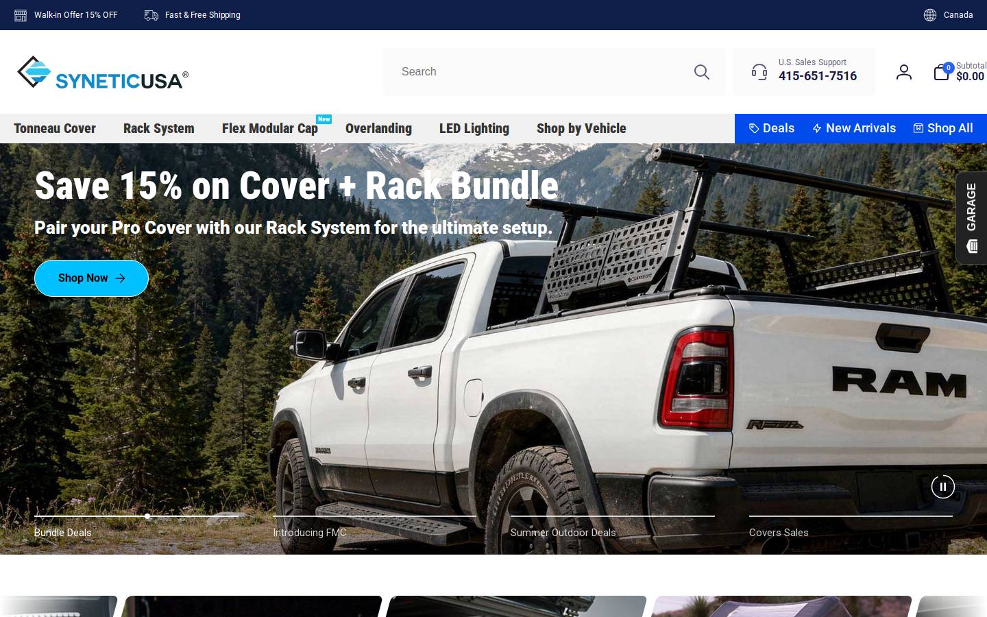 Syneticusa homepage screenshot