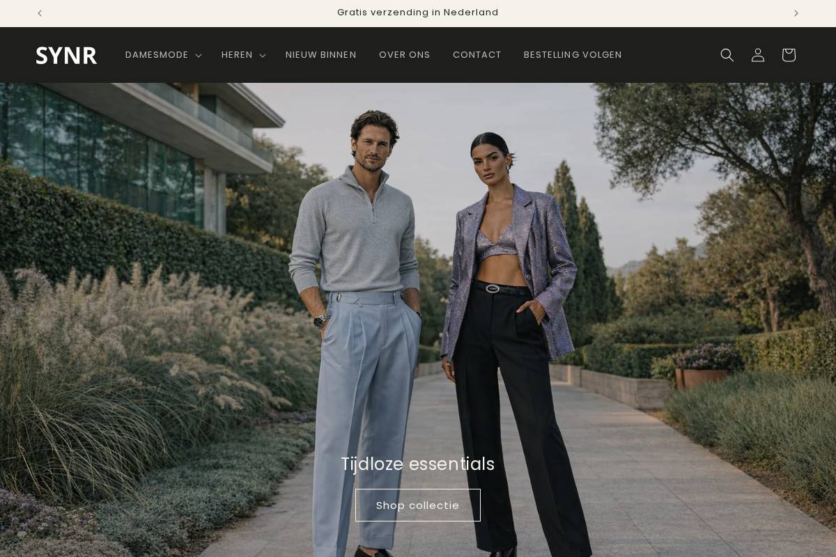 Synr homepage screenshot