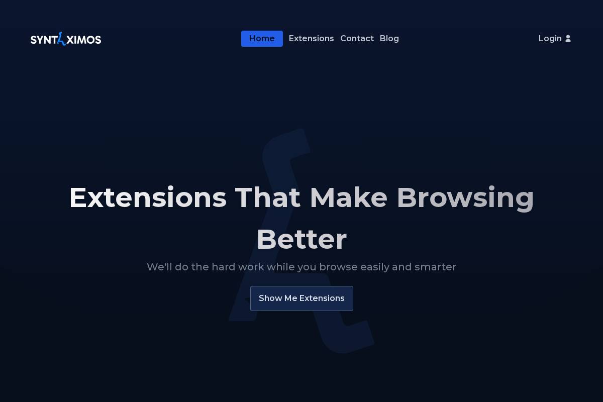 syntaximos.com homepage screenshot