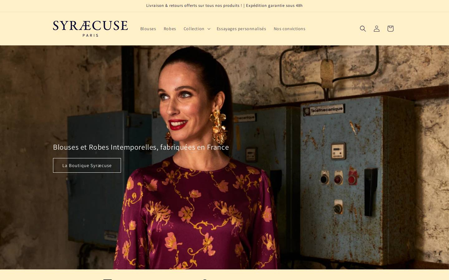 syraecuse.fr homepage screenshot