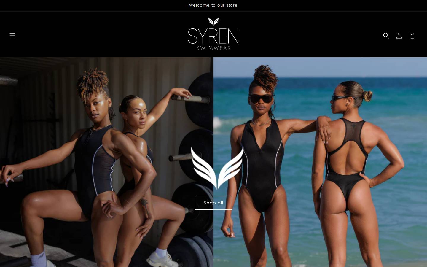 syrenswimwear.com homepage screenshot