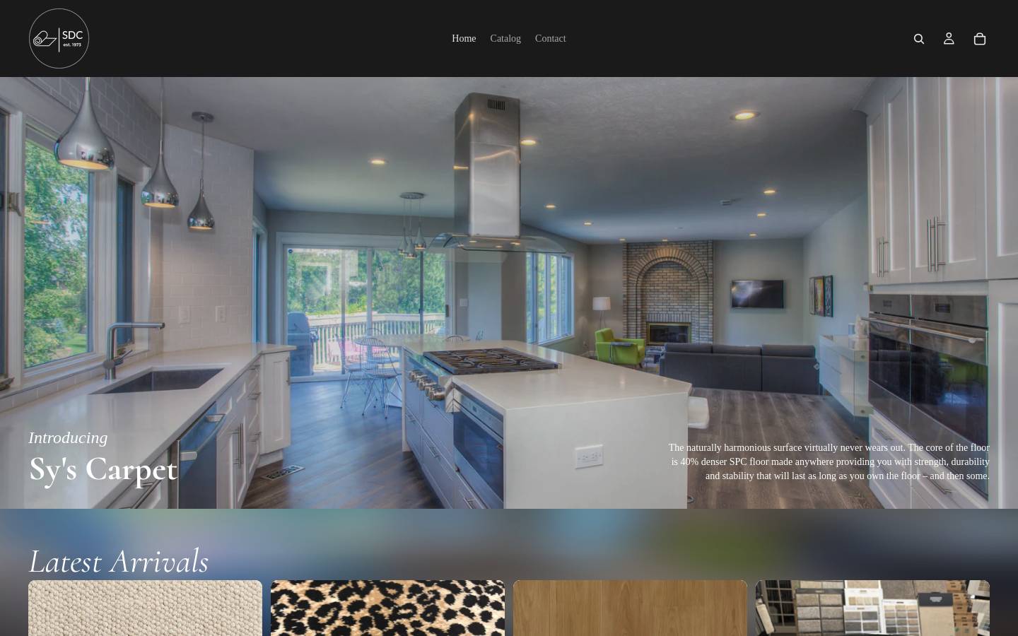 sysdiscountcarpets.com homepage screenshot