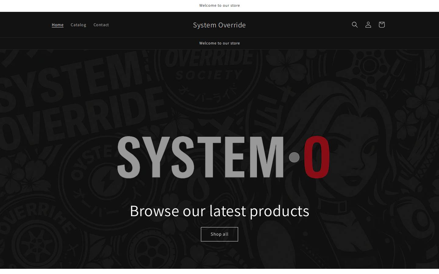 systemoverride.org homepage screenshot