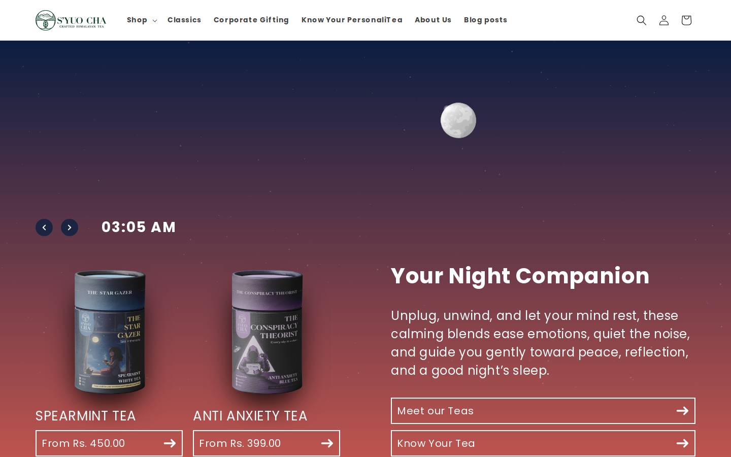 syuocha.com homepage screenshot