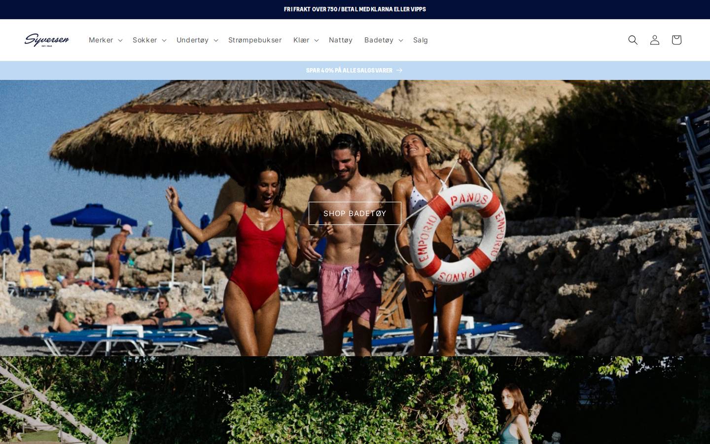 Syversen homepage screenshot