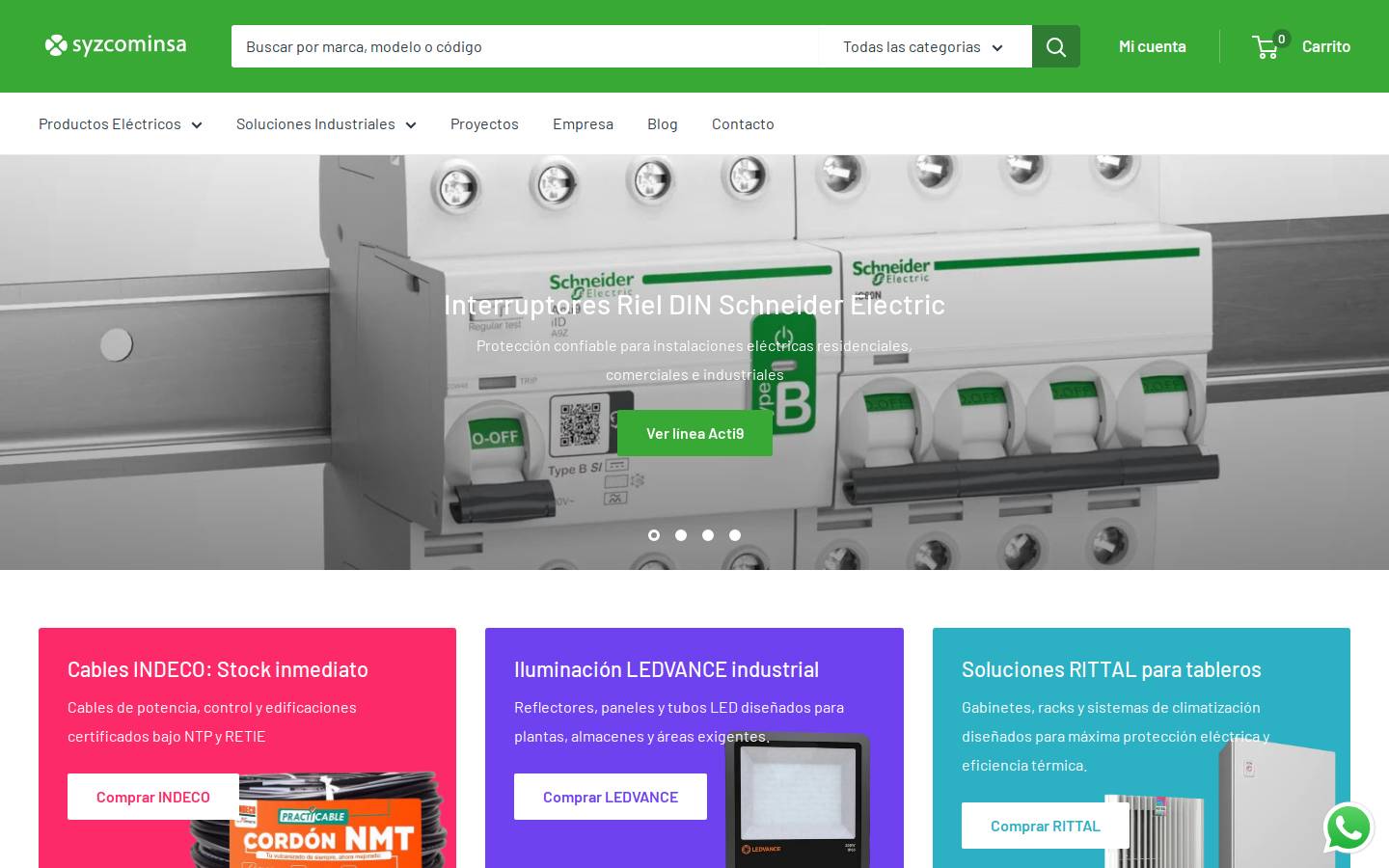 syzcominsa.pe homepage screenshot
