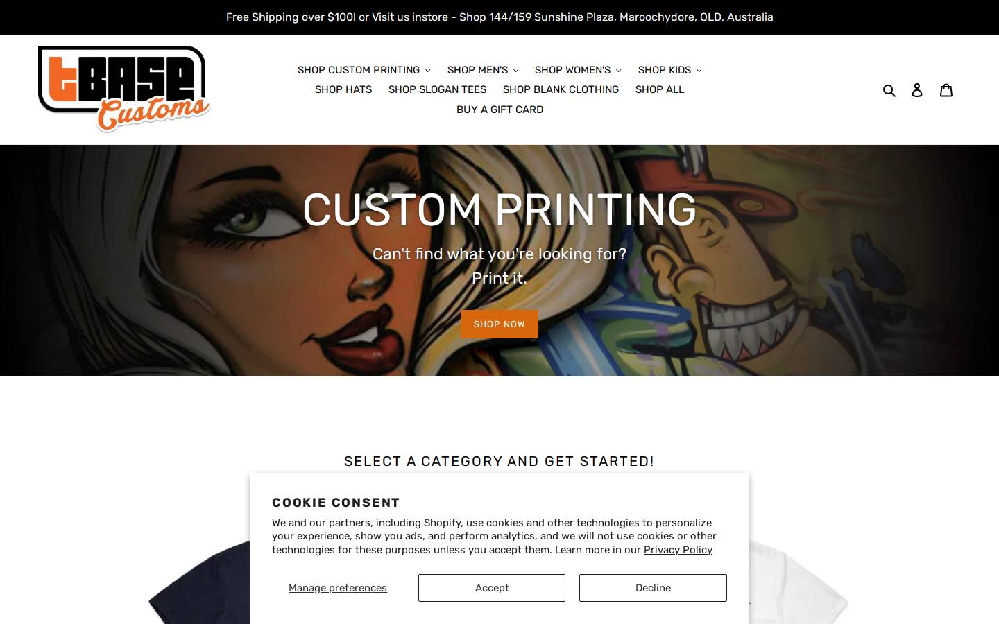 t-base.com.au homepage screenshot