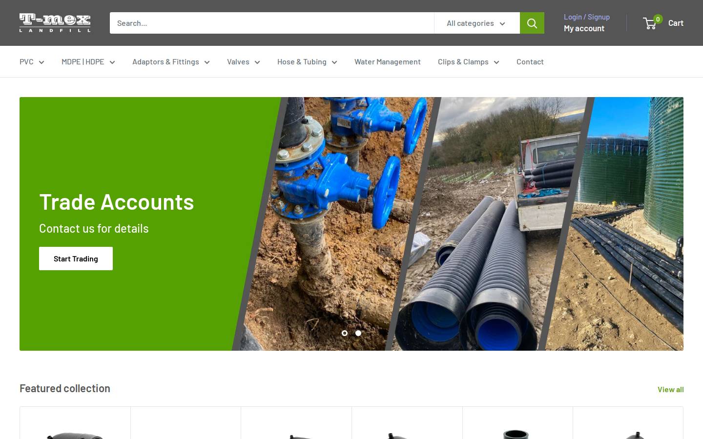 t-mex-landfill.com homepage screenshot