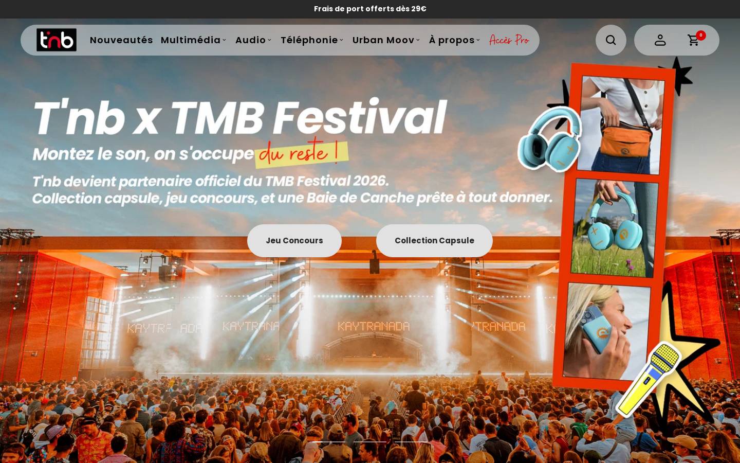 T'nB homepage screenshot