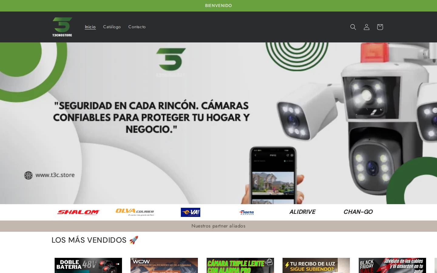 t3c.store homepage screenshot