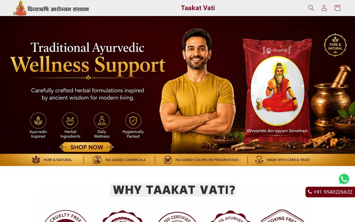 taakatvati.com homepage screenshot