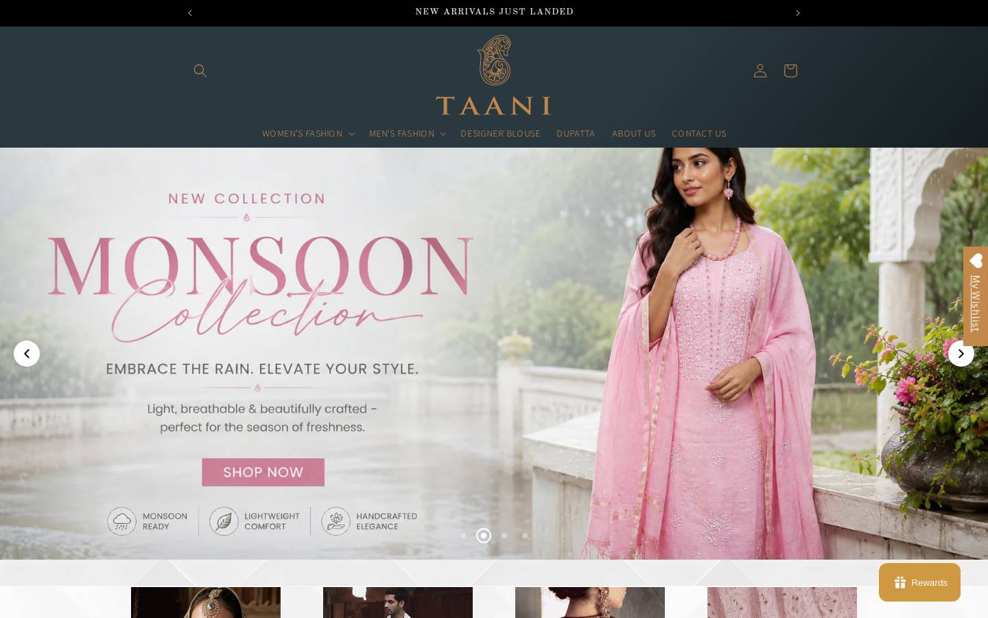 taani.in homepage screenshot