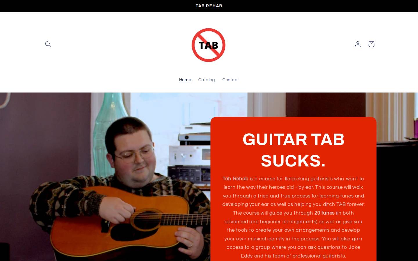 tab-rehab.com homepage screenshot
