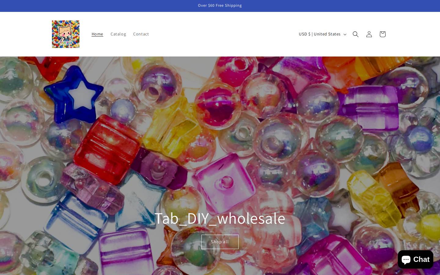 tabcrystal.com homepage screenshot