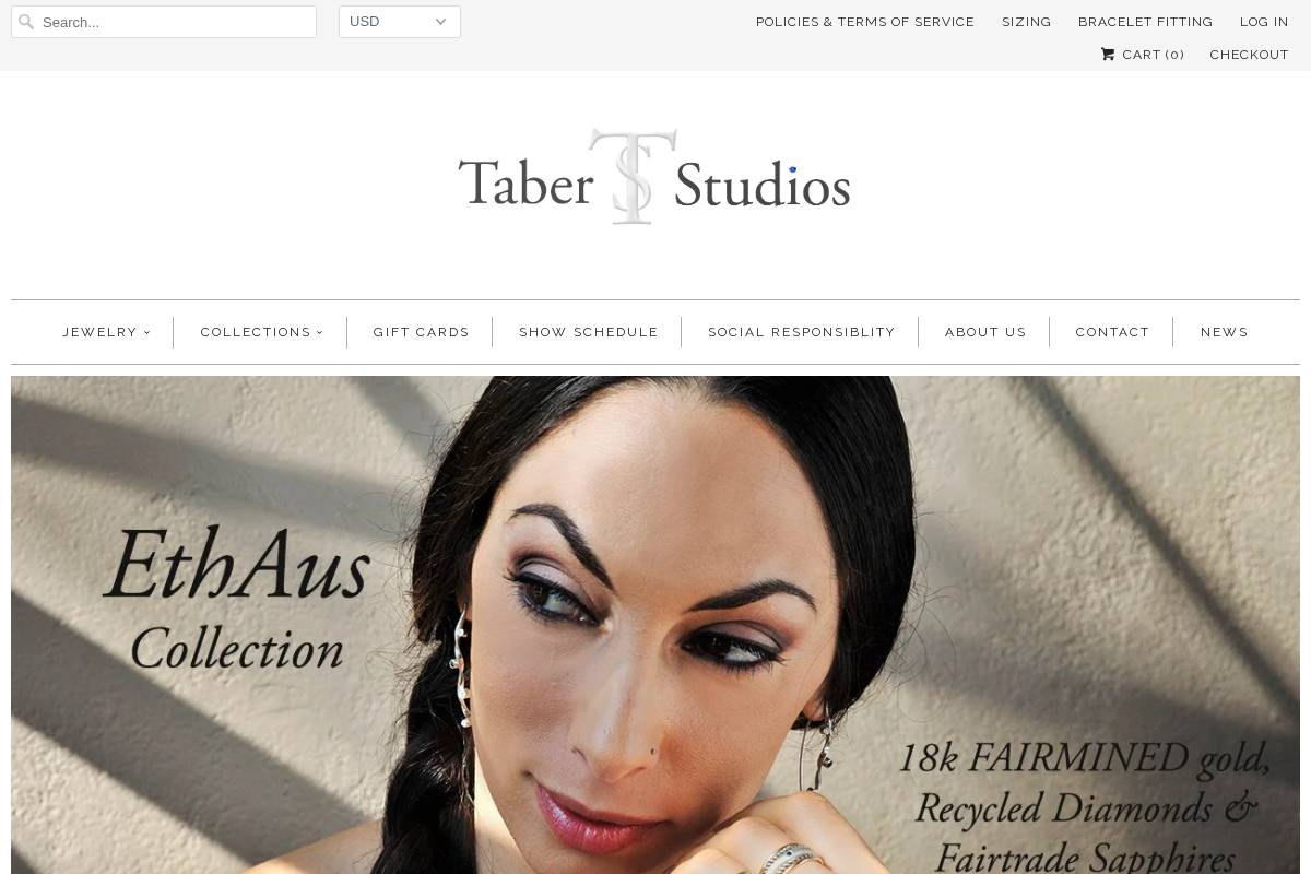 taberstudios.com homepage screenshot