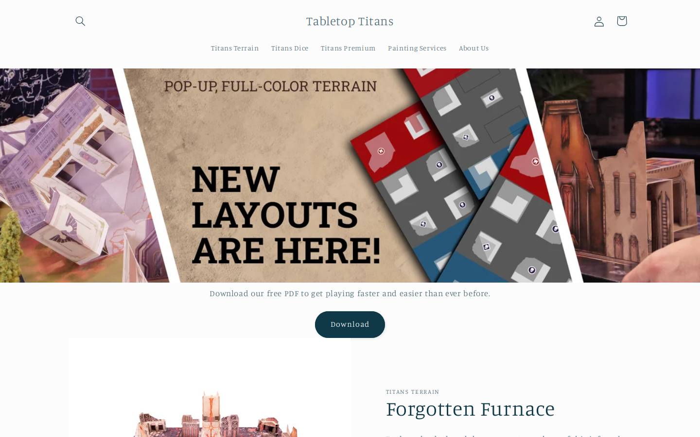 tabletoptitans.tv homepage screenshot