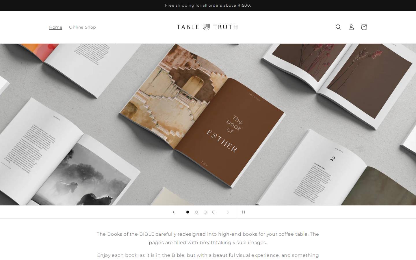 tabletruthbooks.com homepage screenshot