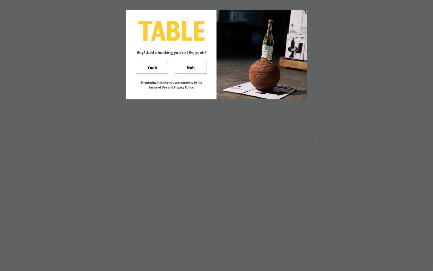 tablewines.com.au homepage screenshot