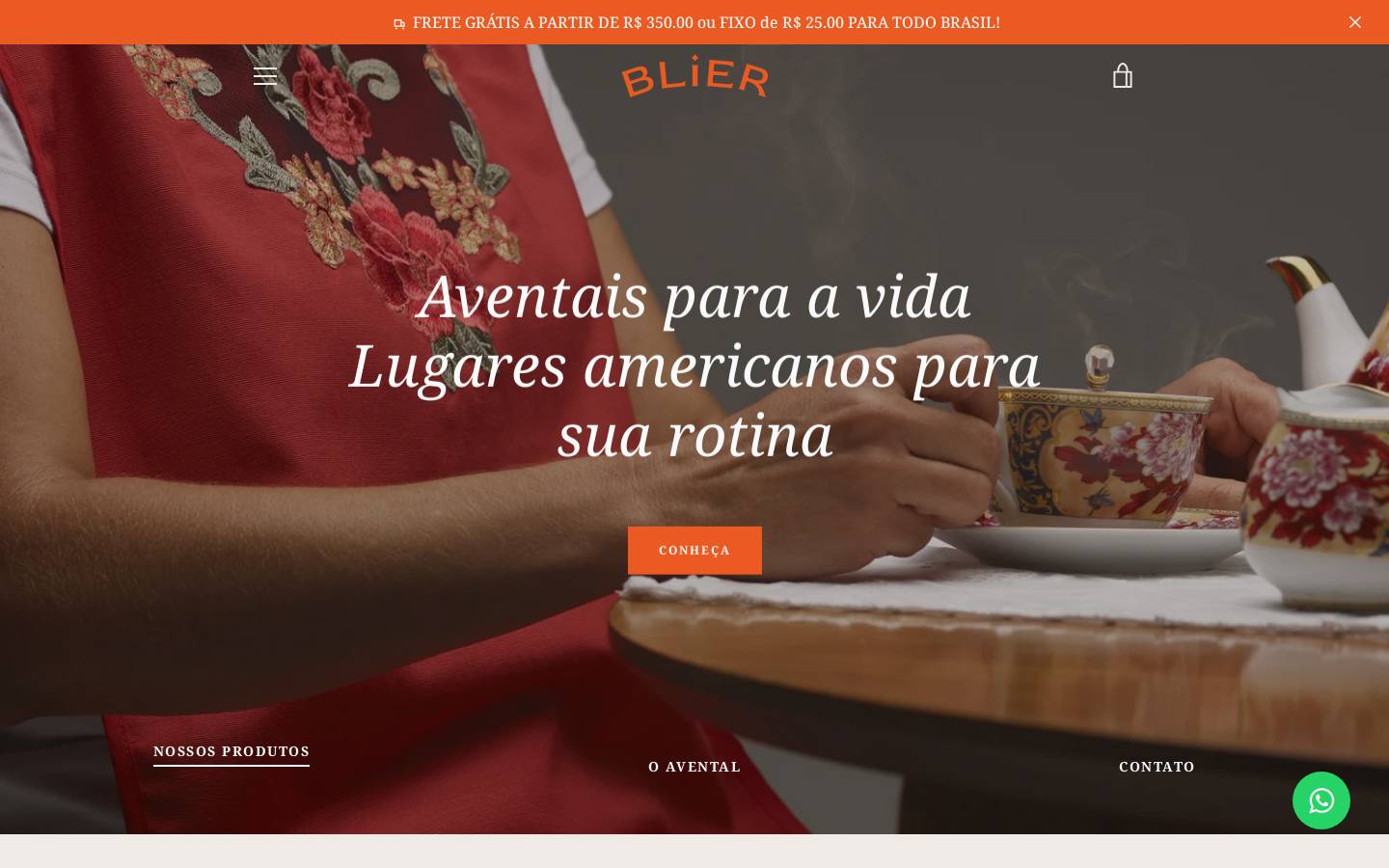 tablier.com.br homepage screenshot