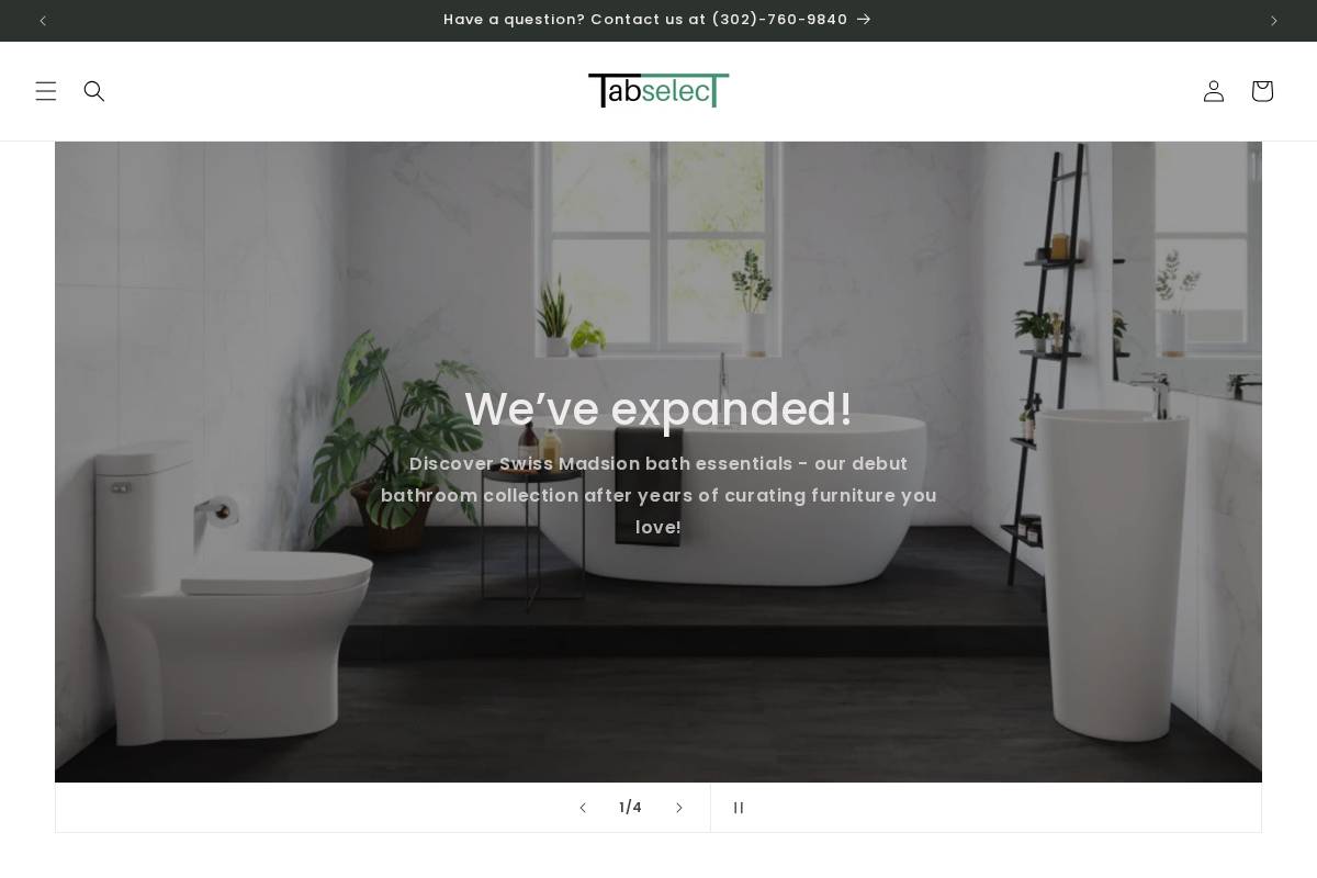 tabselect.com homepage screenshot
