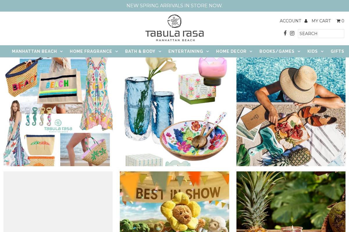 tabularasaessentials.com homepage screenshot