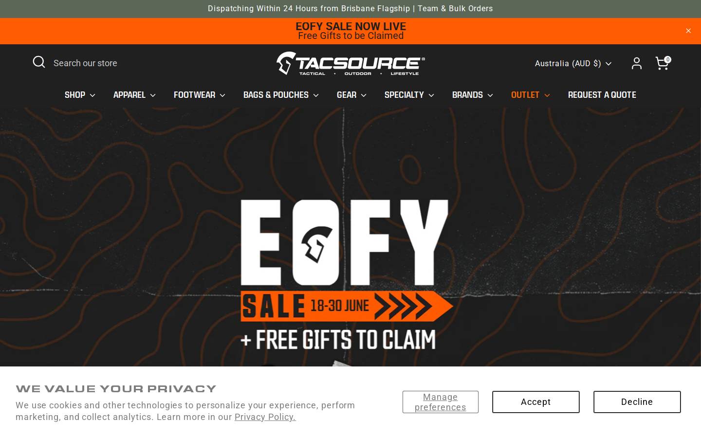 tac-source.com homepage screenshot