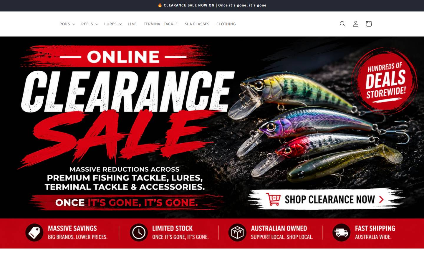 tackleaustralia.com.au homepage screenshot