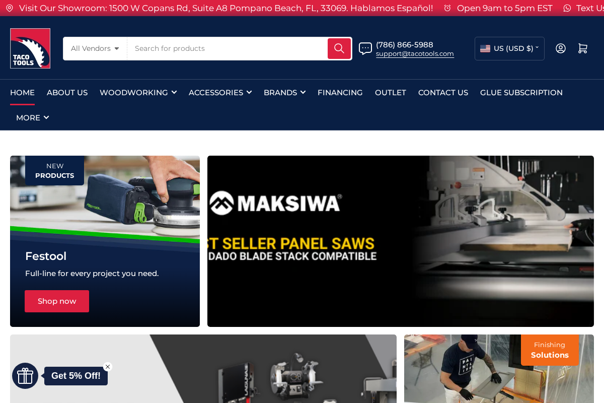 Taco Tools homepage screenshot