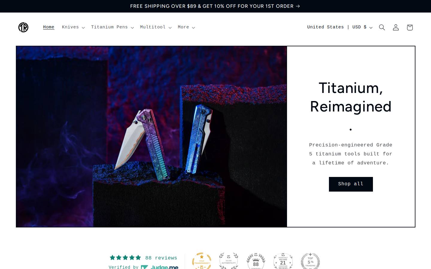 tacray.com homepage screenshot