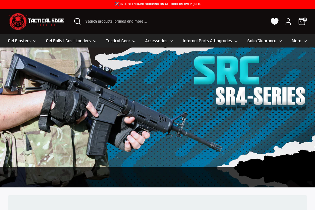 Tactical Edge Hobbies homepage screenshot