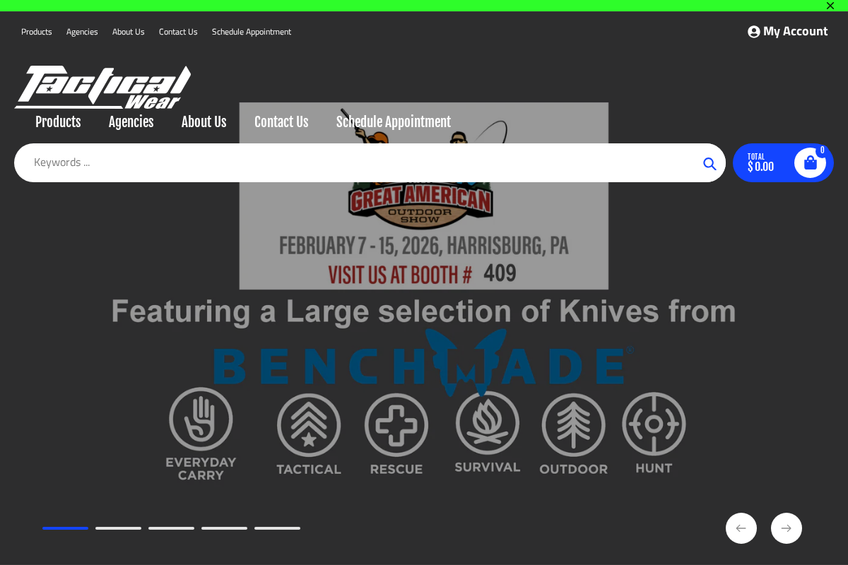 tacticalwearonline.com homepage screenshot