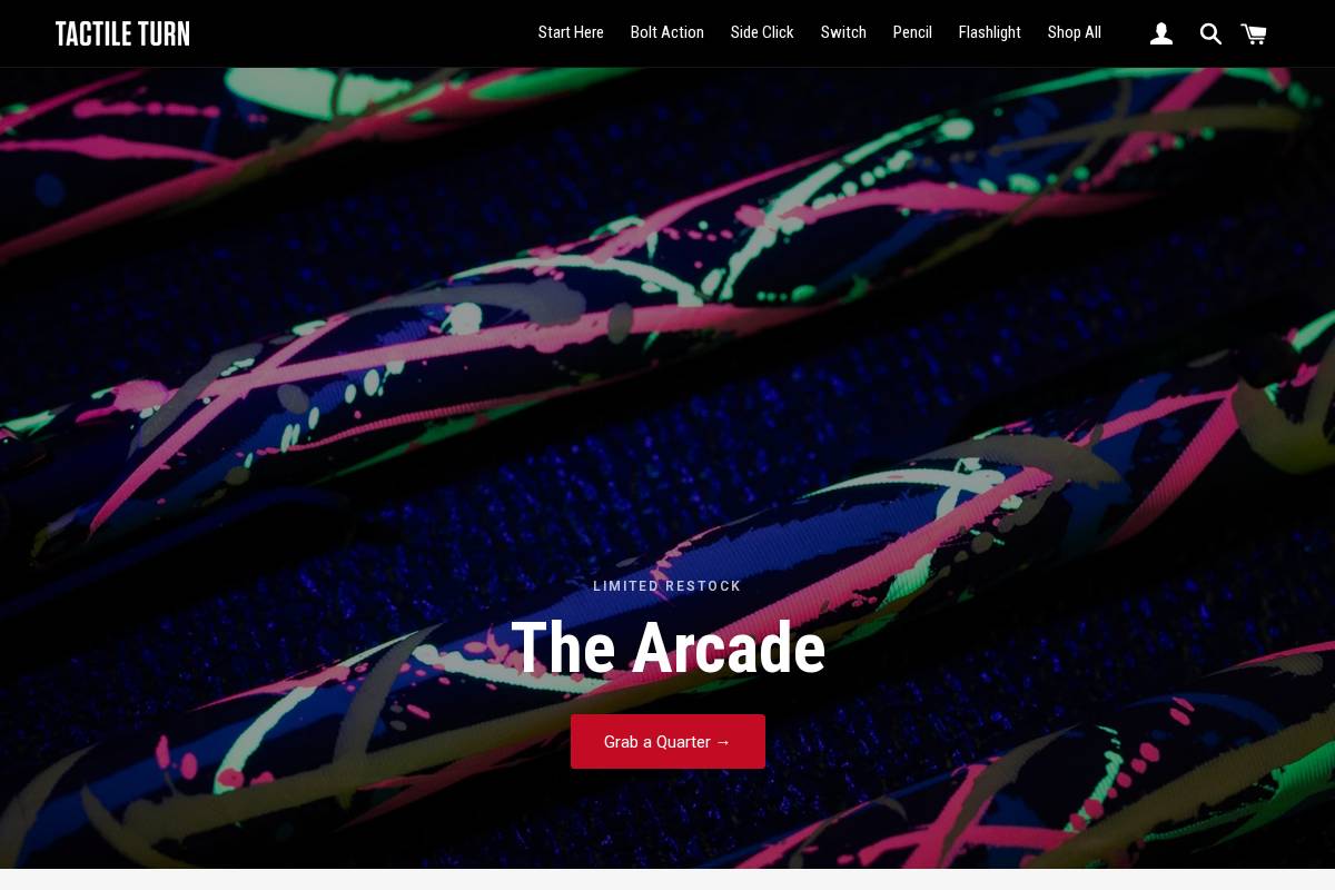 tactileturn.com homepage screenshot