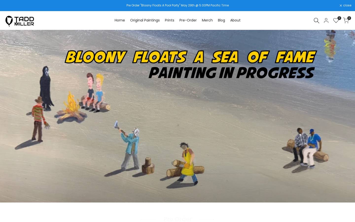 taddmillerart.com homepage screenshot