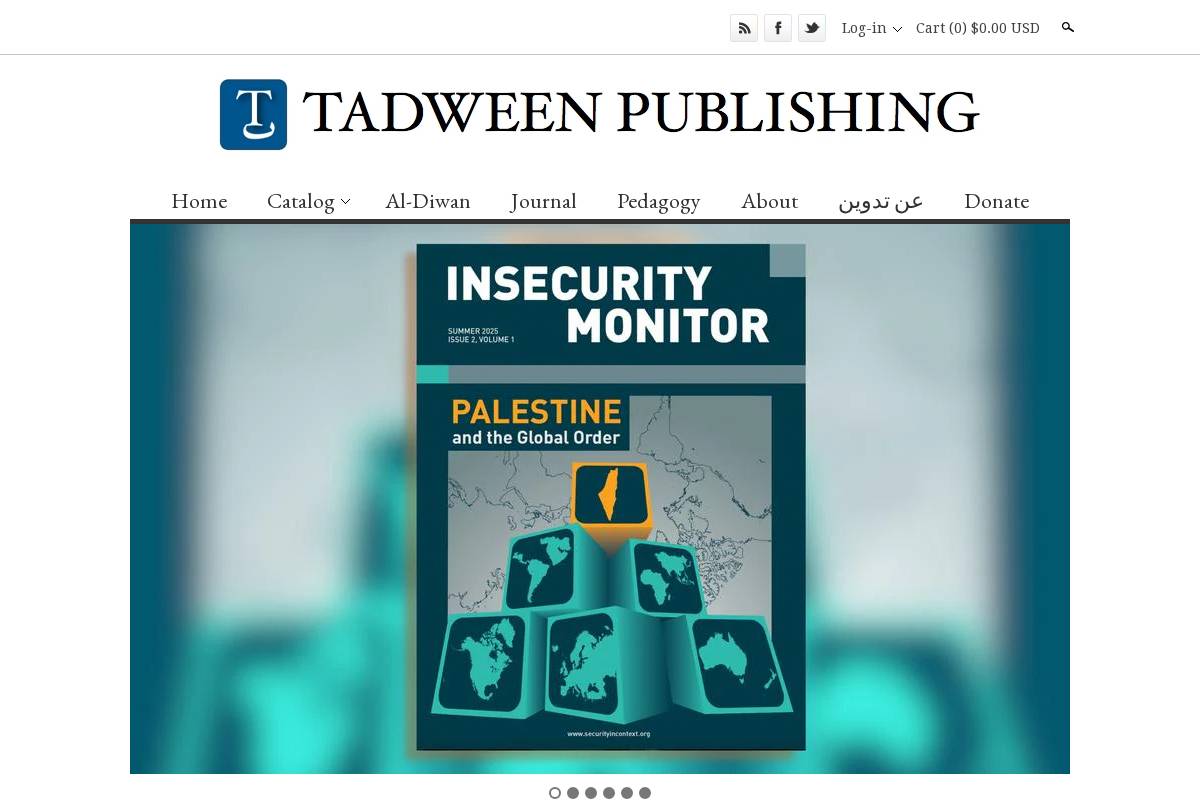 tadweenpublishing.com homepage screenshot