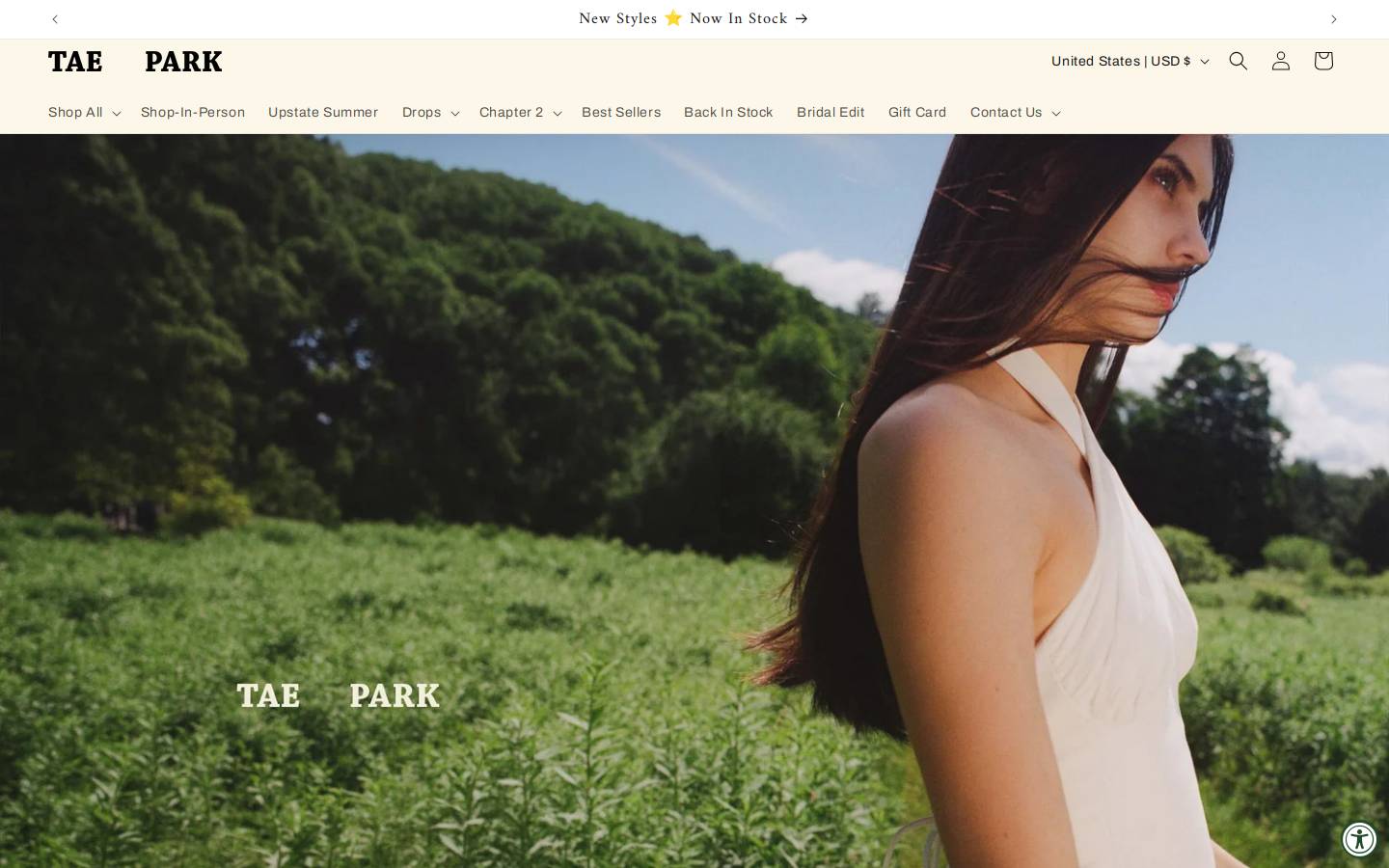 tae-park.com homepage screenshot