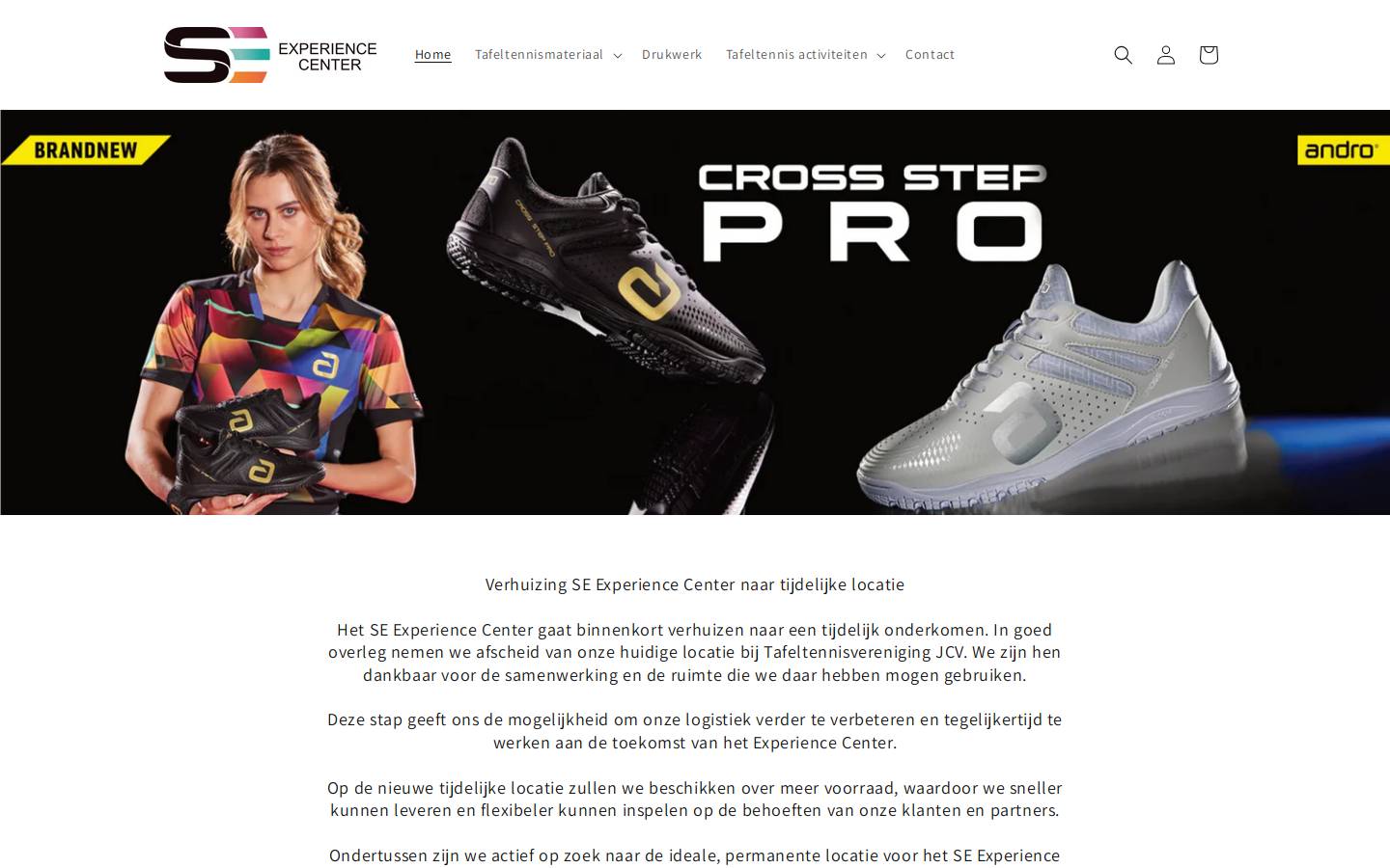 tafeltennistotaal.nl homepage screenshot
