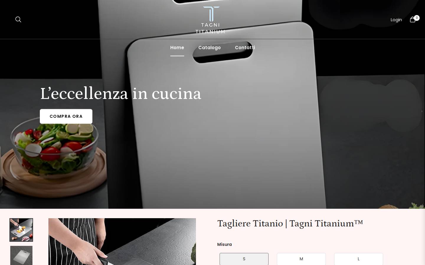 Tagnititanium homepage screenshot