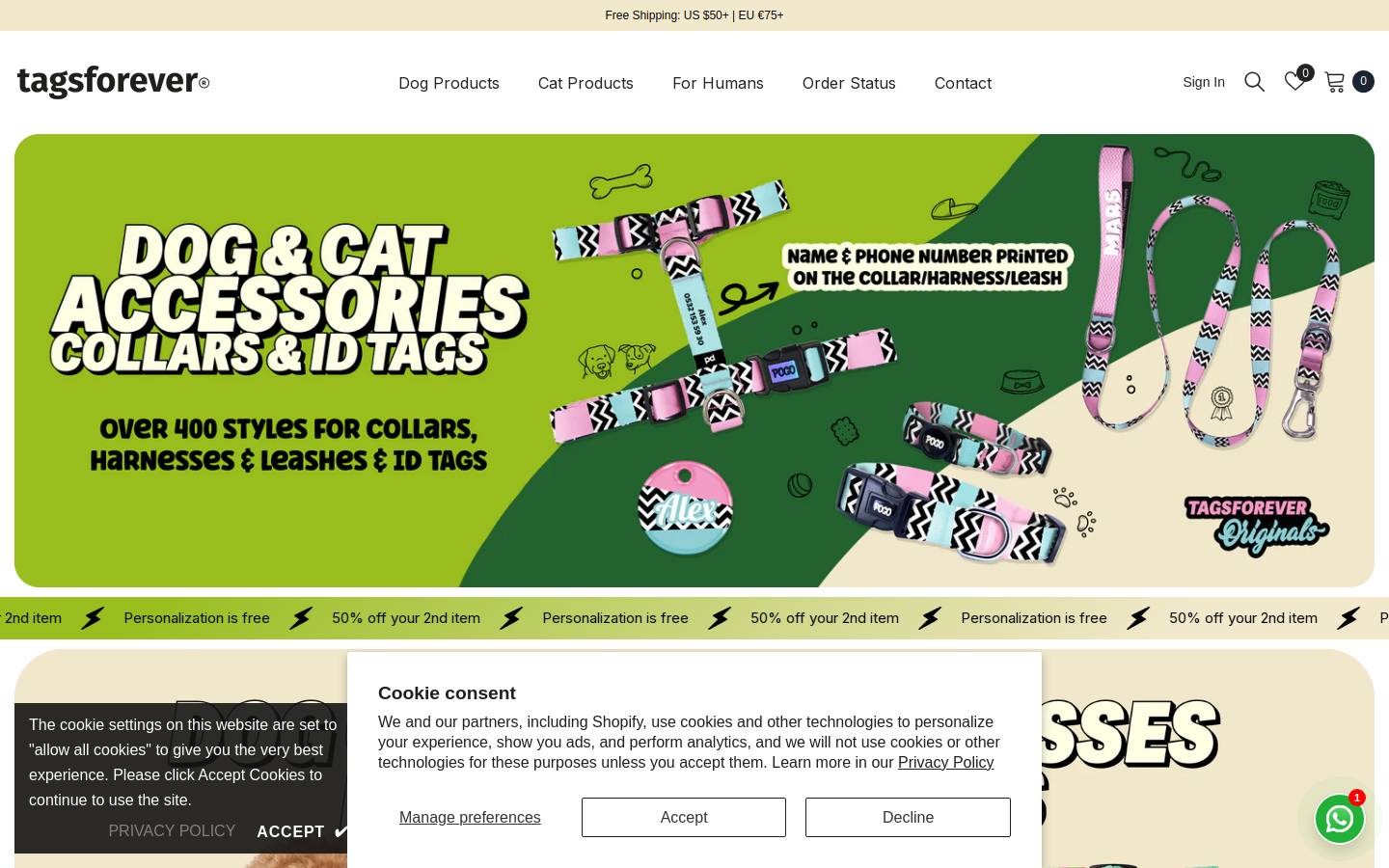 tagsforever.co homepage screenshot