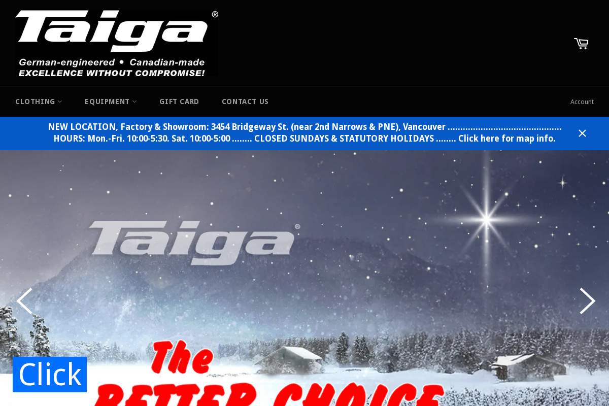Taiga Works homepage screenshot