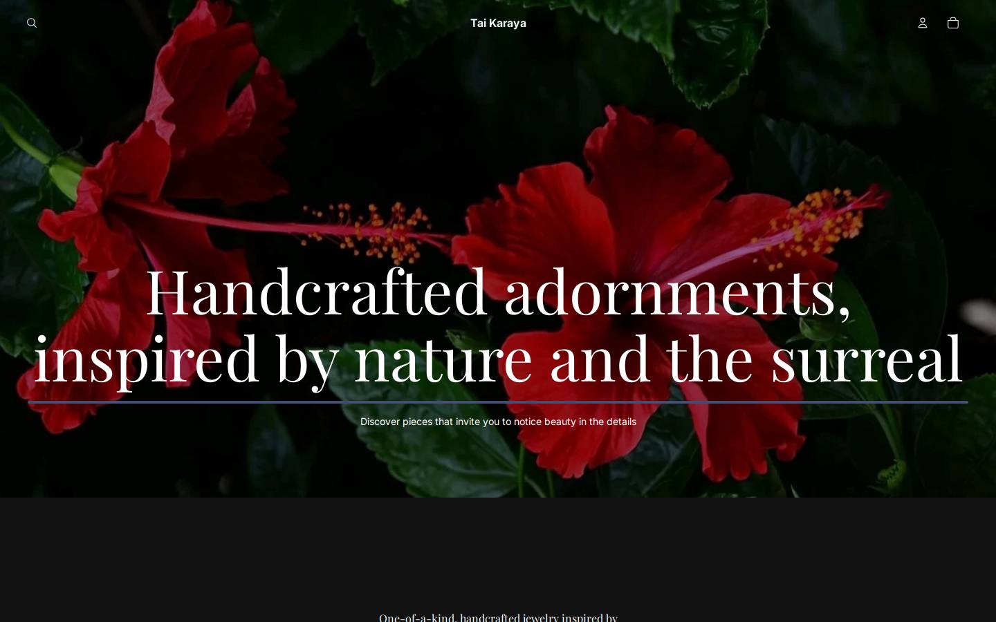 taikarayastudio.com homepage screenshot